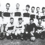 Monselice 1950-51- Dall’Angelo M, Bottaro, Baratto, Soloni V, Piva, Albertin, Ceccon, Citton; Menoncin, Dall’Angelo G, Cavaliere, Rocca (Melo)