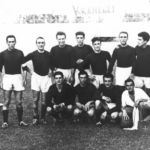 Monselice 1951-52 - Parisotto, Dall’Angelo M, Gemo, Rocca, Dall’Angelo G, Ceccon, Baratto, Soloni V, Piva; Cavaliere, Menoncin, Trentin, Pasin, Citton