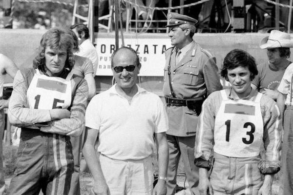 1972-0806 Montagnana dx/ John Louis, Alberto Pesce direttore di gara, Josef Angermuller