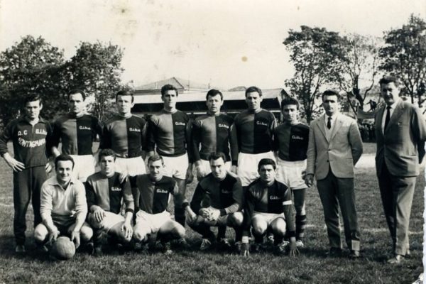 AC GIBO Montagnana 1960 – Renzo Camon, Visentin, Brangian, Dall’Angelo, Caldiron, Zanetti, Castellin, Degli Agostini all, Armando Borin presidente, Beggiato, Solato, Luise, Tresoldi, Fioravanti.